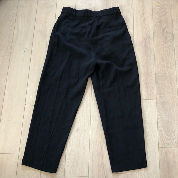 NWT H&M Conscious Viscose Blend Black Work Pants - Picture 3 of 9